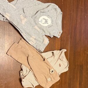 Carter's Gray and Beige Kids Matching Set